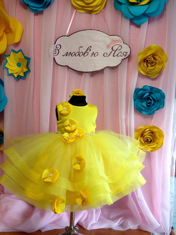 yellow birthday dress