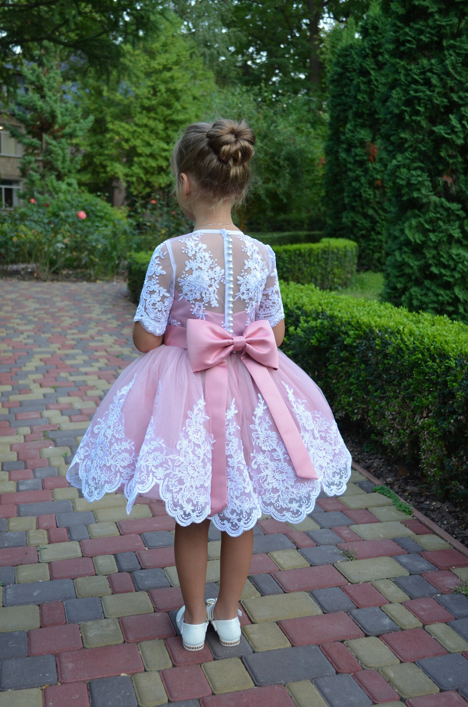 Pink Flower Girl Dress for Birthdaytoddler Flower Girl Dress Etsy