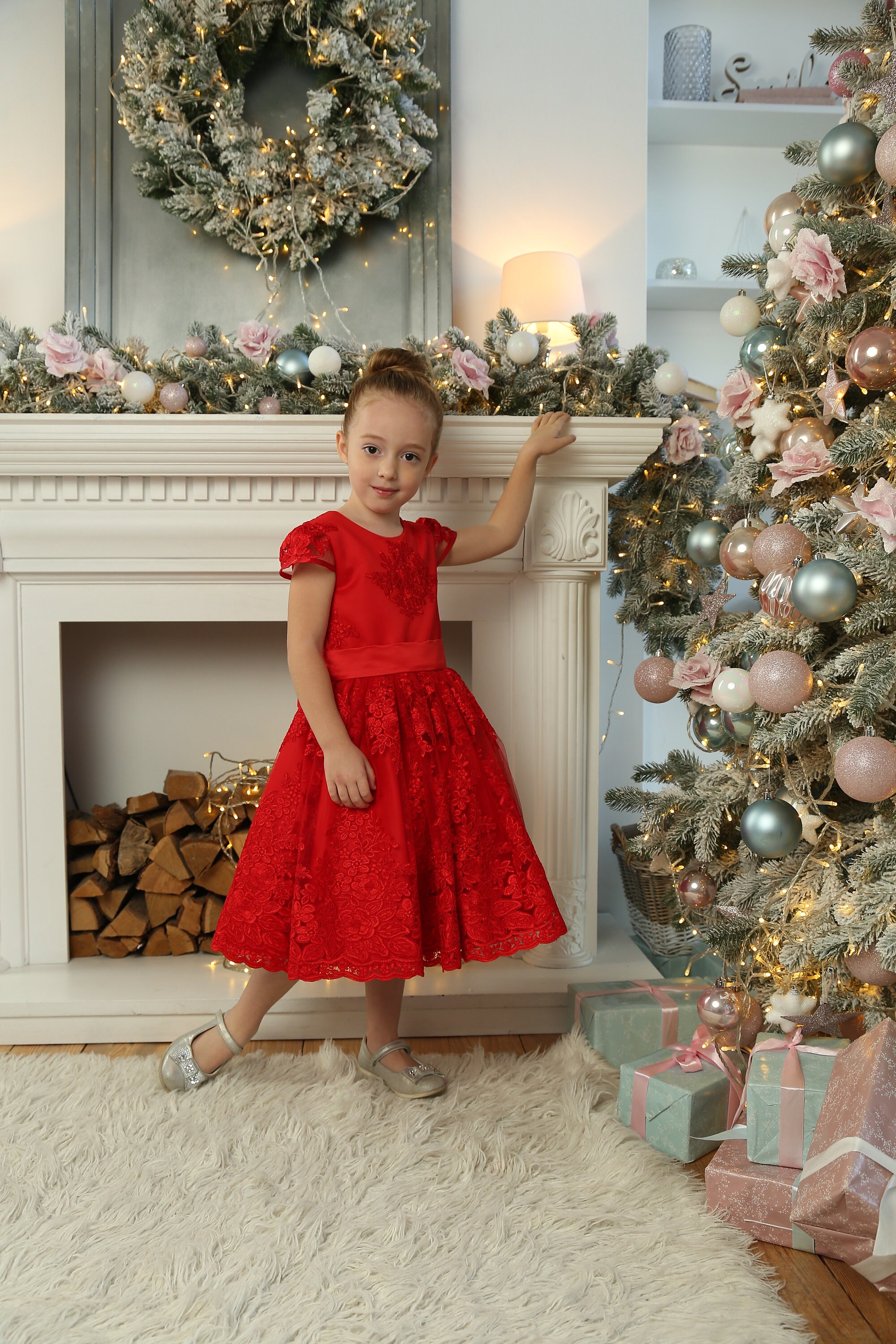 girls black holiday dress