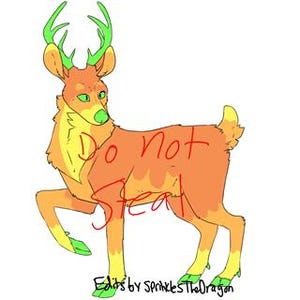 Deer furry adoptable 4, digital art adopt