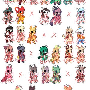 Furry adopts, cheap fursona character adoptables
