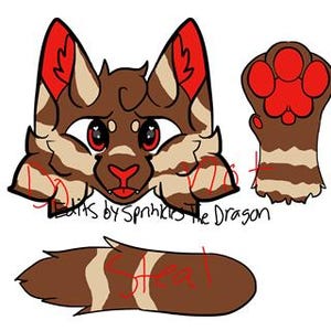 Kit kat themed furry cat adoptable, cat adopt