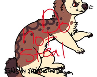 Mink fursona adoptable 2 lot 2 furry adopter l'art numérique