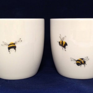Pair of Bee mug 12fl oz dishwasher safe microwave safe,  Multi buy