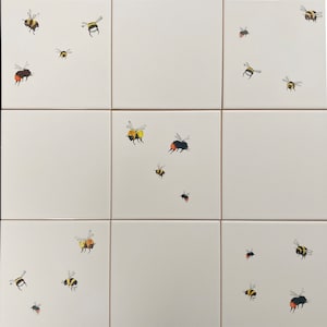 Beeautiful Bee tiles for splashbacks, kitchen ideas, kitchen tiles,  Many variations in layout and size of tile!