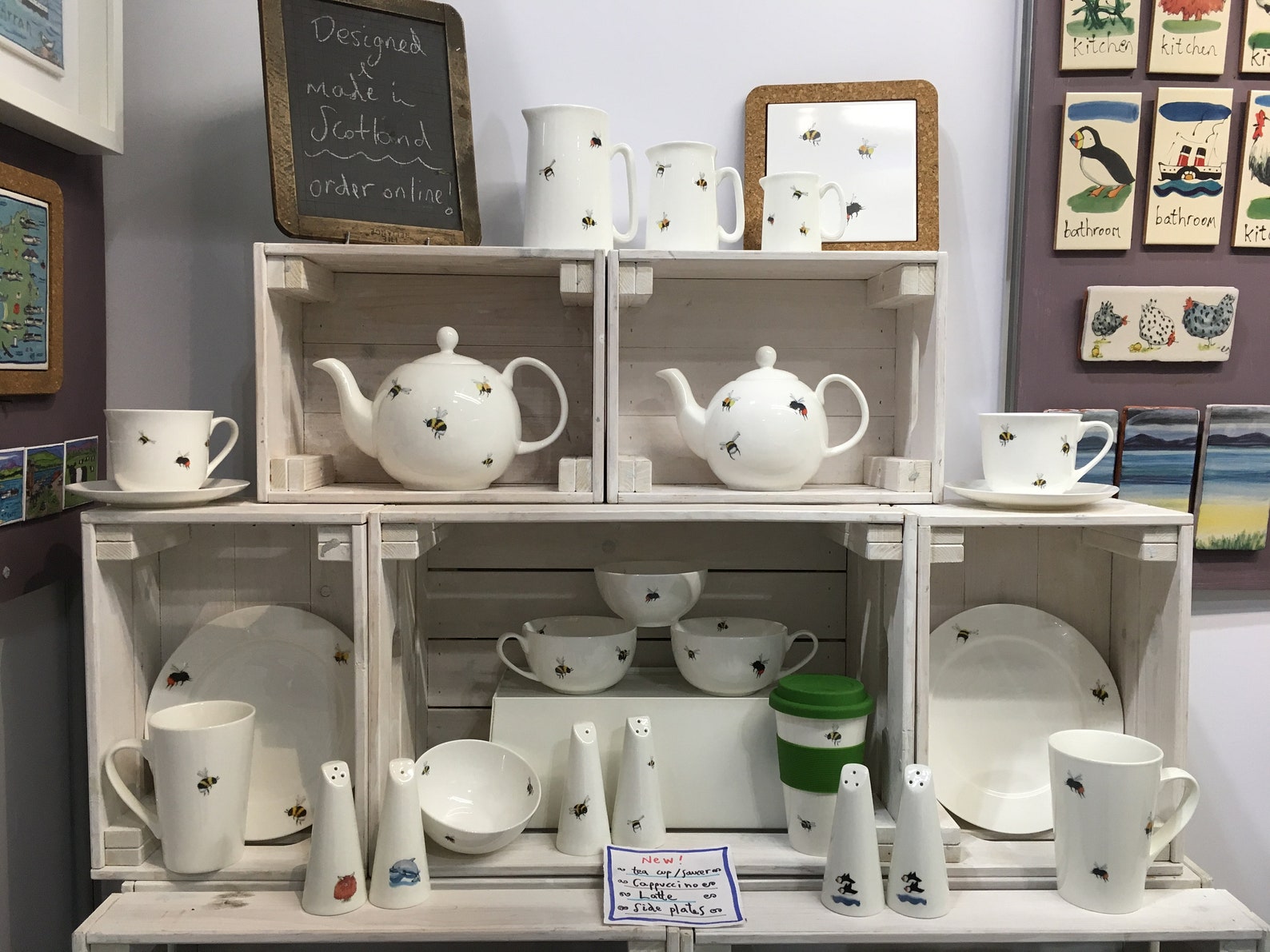 NEW Bee Cork Trivet Tile Teapot Stand Individually Made so Etsy