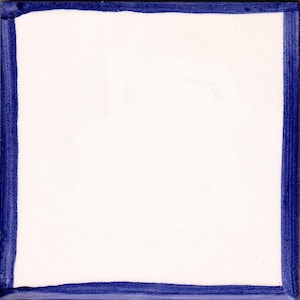 Single hand Painted Plain delft style splashback tiles, match delft tiles 100x100mm.  NEW! 152x152x6mm size. kitchen ideas, bathroom ideas