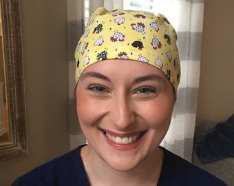 Schrubbmütze für kurze oder lange Haare - für Chirurgen, Ärzte, Krankenschwestern, Zahnärzte, Zahnärzte, Zahnhygieniker, Tierarzt