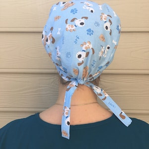 Scrub Cap Printable Pattern without Bias Tape and without Hair Pouch use for short or long hair PDF Print to Scale at Home image 7