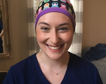 Schrubbmütze für Frauen mit kurzen/langen Haaren - für Ärzte, Krankenschwestern, Zahnärzte, Zahnärzte, Zahnhygieniker, Tierarzt