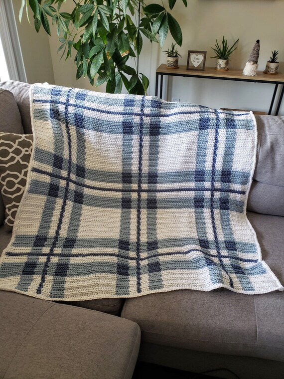 Plaid baby blanket hotsell