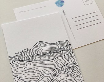You Matter Mountains Coloring Book Postcards