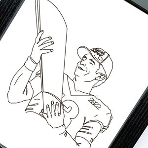 NATIONAL CHAMPIONSHIP Edition - Stetson Bennett - UGA - Art Print - 5x7