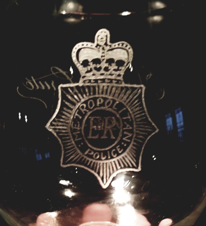hand engraved Personalised blue glass tumbler glass whiskey, christmas glass rum navy coloured glass