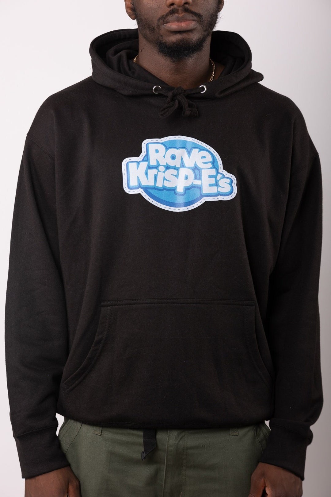 NEW Mens Rave Krispies 90s Rave Flyer Hoodie in Black Printed - Etsy