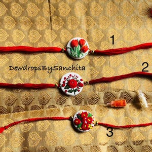 Hand Embroidery Rakhi for Raksha Bandhan