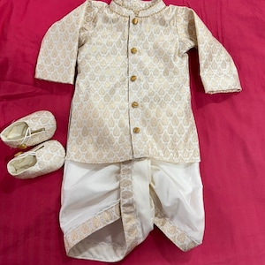 Brocade Kurta dhoti set