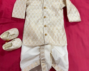 Brocade Kurta dhoti set
