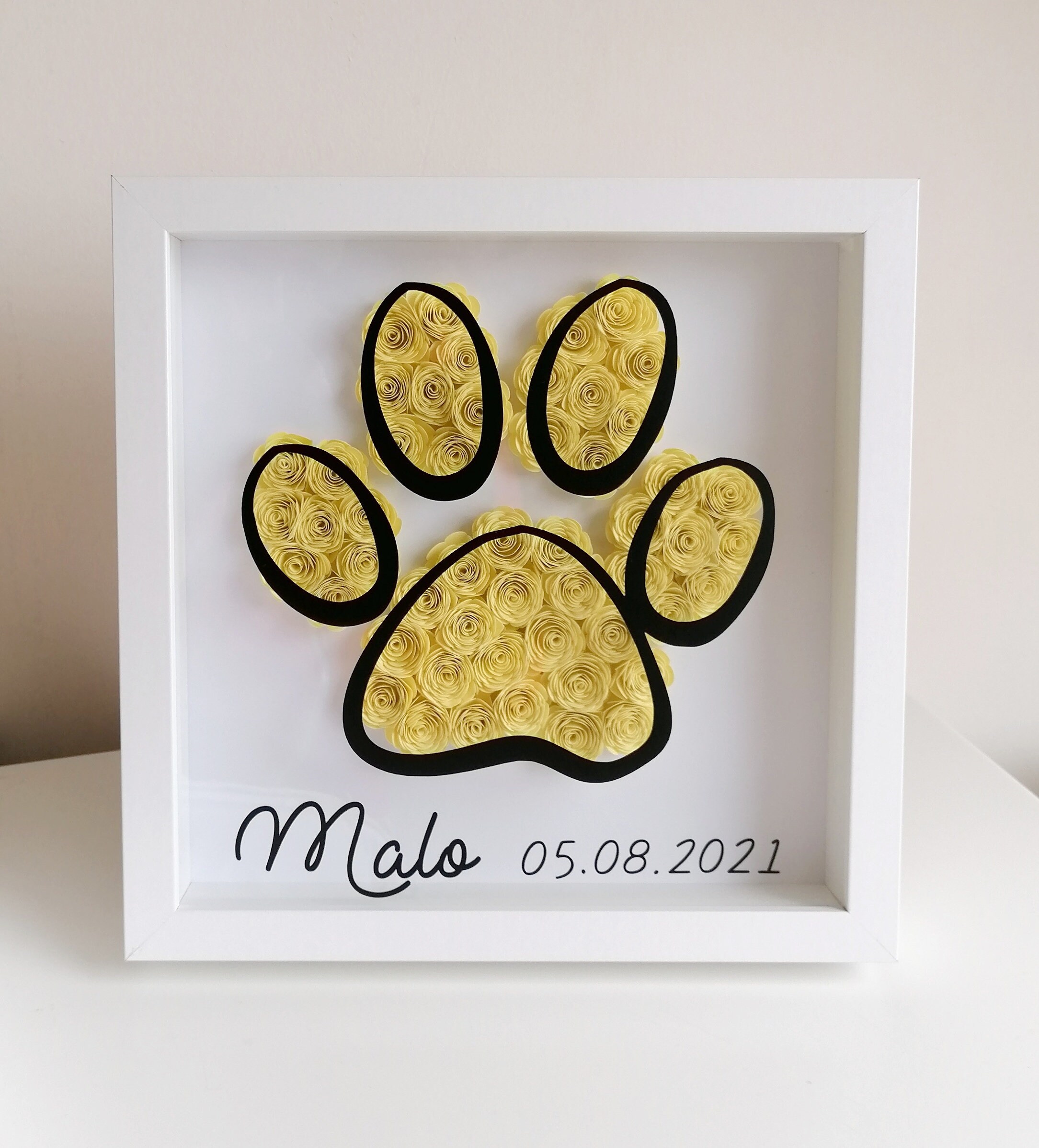 Cadre Prenom Pattes Ours, Cadeau Naissance, Deco Chambre Bébé, Enfant, Cadre Personnalise, Personnal