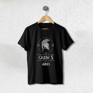 アレスキャビンの子供 #5 | キャンプハーフブラッドファンのためのアレスキャビンTシャツ | パーシージャクソンにインスパイアされたデザイン | ギリシャ神話Tシャツ