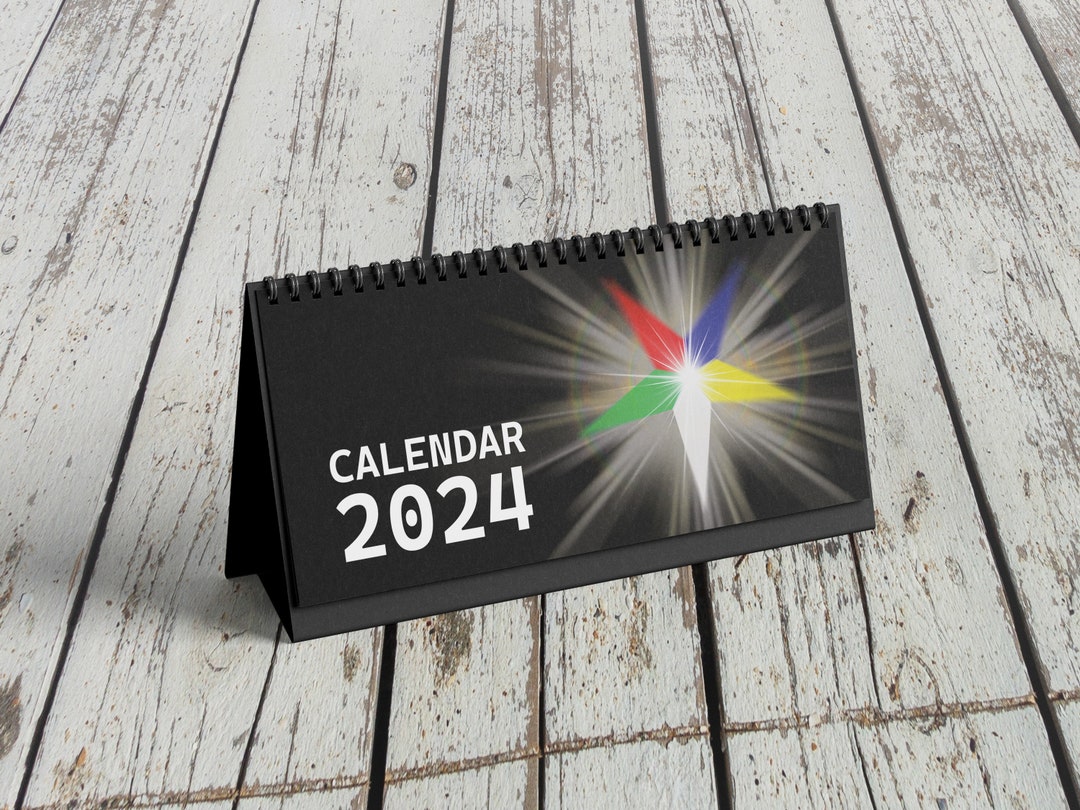 2024 Desk Calendar Inspired by OES, Order of the Eastern Star Etsy