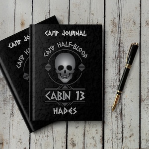 Cuaderno para Child of Hades / Diario de campamento para miembros de la Cabaña 13 en el Campamento Mestizo / Regalo de Percy Jackson