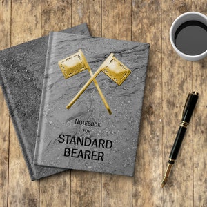 Masonic Symbol Notebook: Freemason Standard Bearer Officer Journal