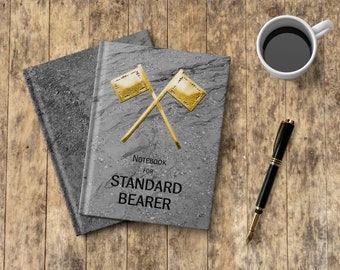 Masonic Symbol Notebook: Freemason Standard Bearer Officer Journal
