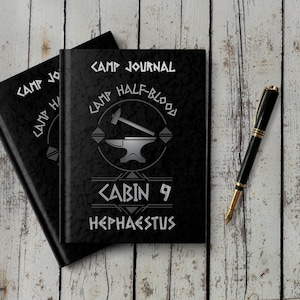 Notebook for Child of Hephaestus | Camp Journal for members of Cabin 9 in Camp Half Blood | Percy Jackson gift
