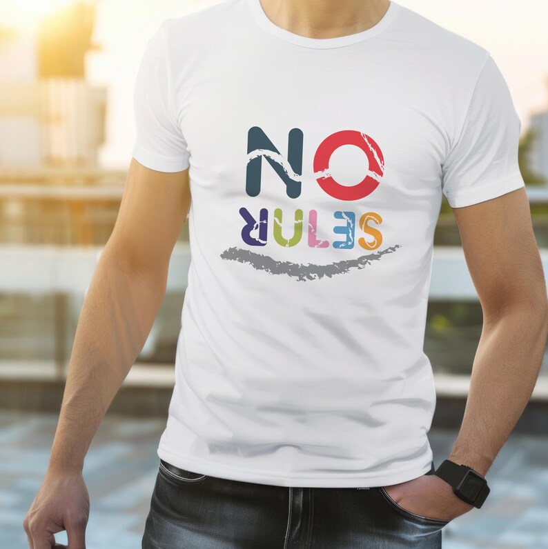 No Rules T-shirt | Funny No Rules sign - Unisex Heavy Cotton Tee, funny t-shirt for everyone