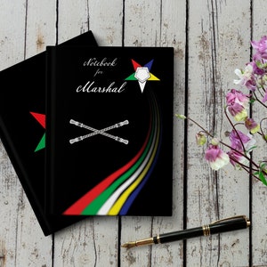 Notebook for Marshal, Order of the Eastern Star - OES Themed Design for Members, Ideal Gift for Marshal Role