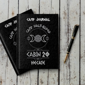 Cuaderno para el Niño de Hécate / Diario de campamento para miembros de la Cabaña 20 en el Campamento Mestizo / Regalo de Percy Jackson