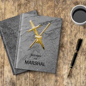 Masonic Symbol Notebook: Freemasonry Marshal Officer Gift
