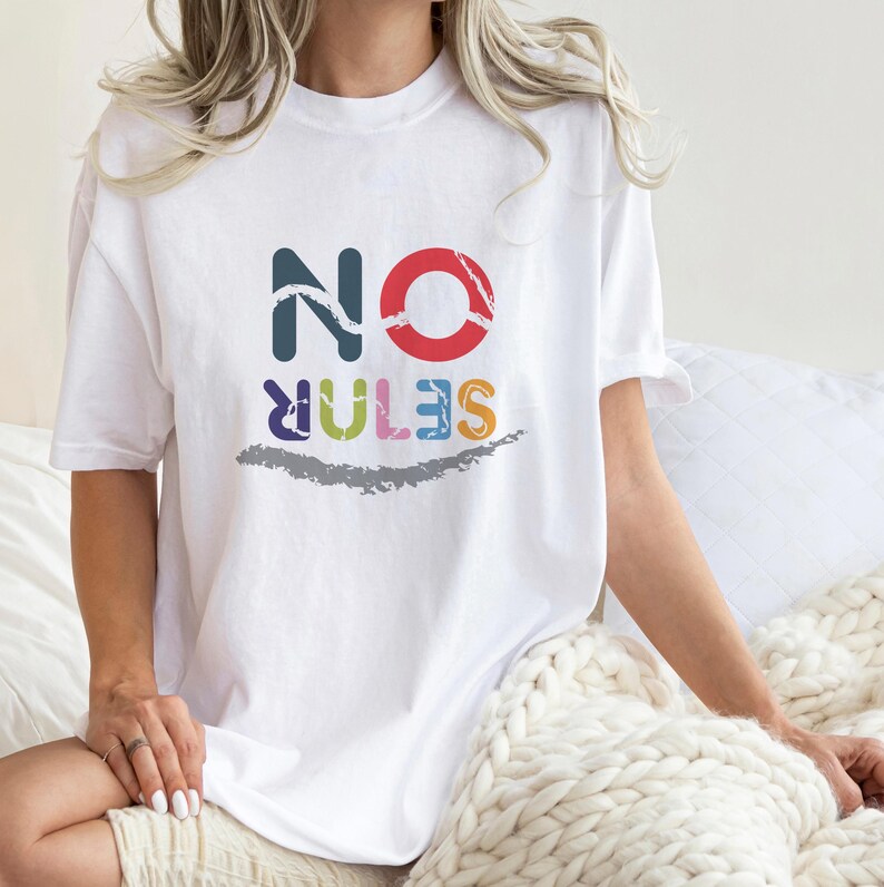 No Rules T-shirt | Funny No Rules sign - Unisex Heavy Cotton Tee, funny t-shirt for everyone