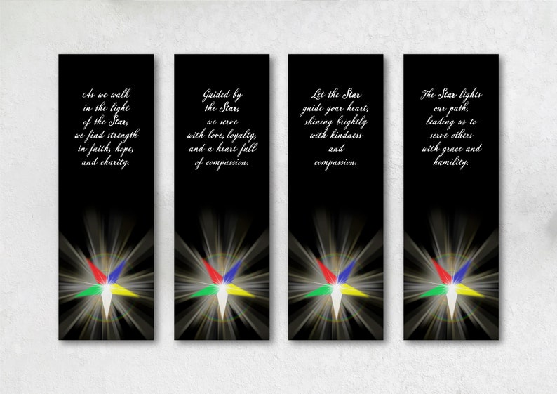 Eastern Star Bookmarks: Inspirational Quotes, OES Gift (digital ...