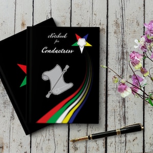 Notebook for Conductress, Order of the Eastern Star - OES Themed Design for Members, Ideal Gift for Conductress Role