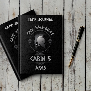 Notebook for Child of Ares | Camp Journal for members of Cabin 5 in Camp Half Blood | Percy Jackson gift