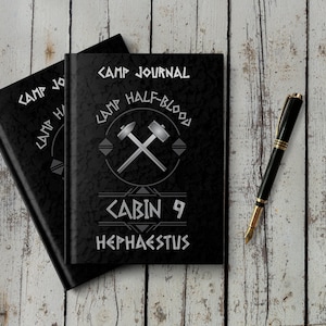 Notebook for Child of Hephaestus | Camp Journal for members of Cabin 9 in Camp Half Blood | Percy Jackson gift