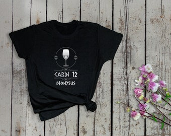 Tshirt for members of Cabin #12, Child of Dionysus - Unisex Heavy Cotton Tee