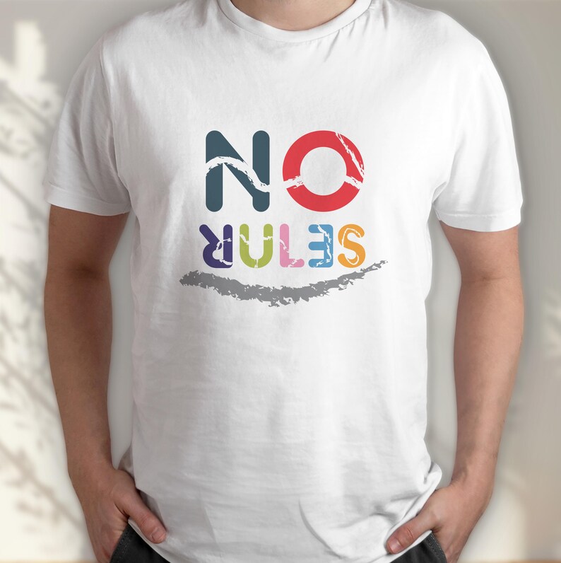 No Rules T-shirt | Funny No Rules sign - Unisex Heavy Cotton Tee, funny t-shirt for everyone