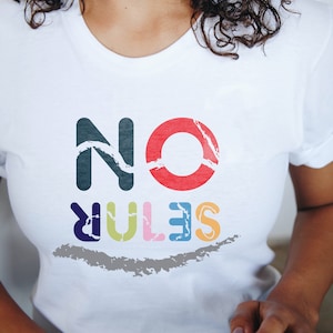 No Rules T-shirt | Funny No Rules sign - Unisex Heavy Cotton Tee, funny t-shirt for everyone