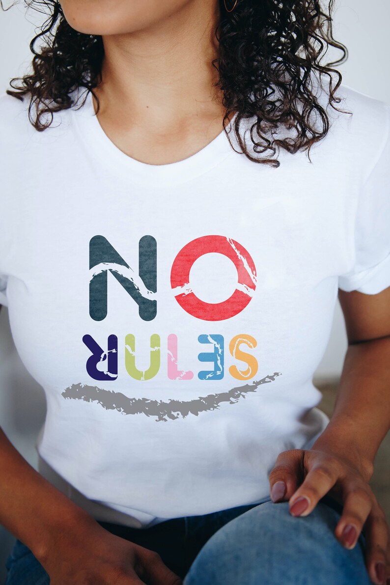 No Rules T-shirt | Funny No Rules sign - Unisex Heavy Cotton Tee, funny t-shirt for everyone