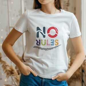 No Rules T-shirt | Funny No Rules sign - Unisex Heavy Cotton Tee, funny t-shirt for everyone