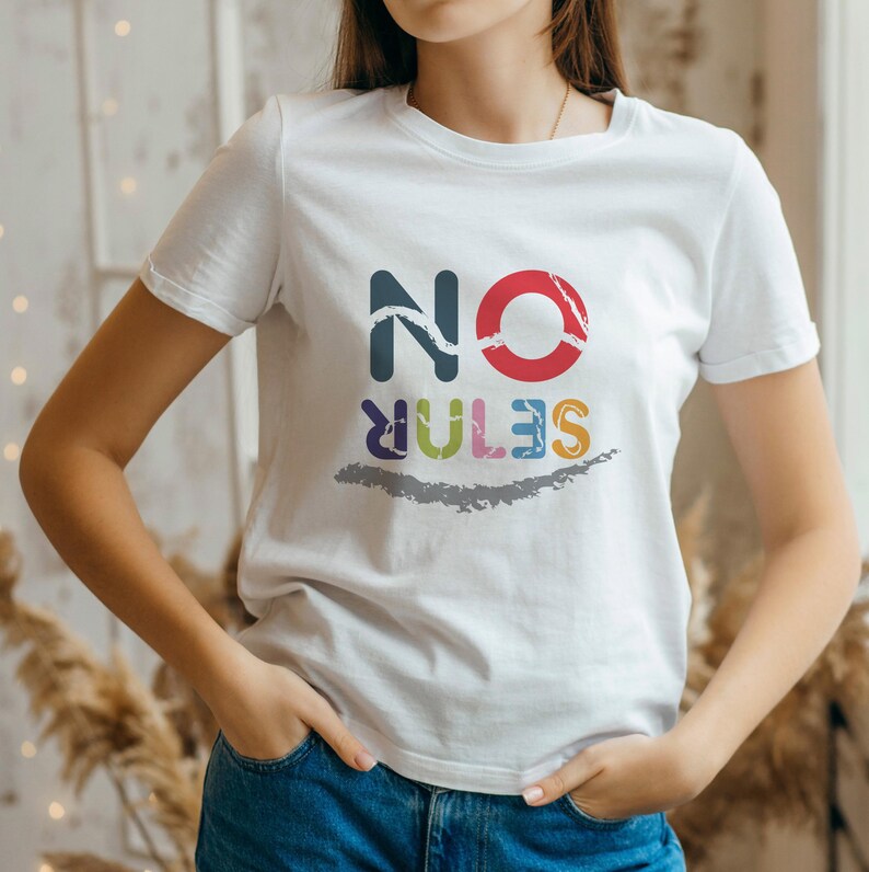 No Rules T-shirt | Funny No Rules sign - Unisex Heavy Cotton Tee, funny t-shirt for everyone