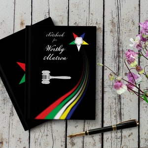 Notebook for Worthy Matron, Order of the Eastern Star - OES Themed Design for Members, Ideal Gift for Worthy Matron Role