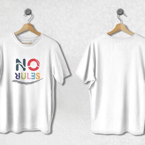 No Rules T-shirt | Funny No Rules sign - Unisex Heavy Cotton Tee, funny t-shirt for everyone
