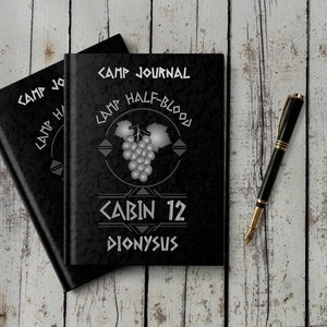 Notebook for Child of Dionysus | Camp Journal for members of Cabin 12 in Camp Half Blood | Percy Jackson gift