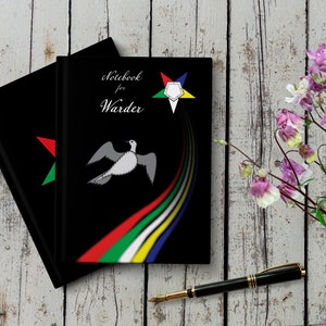 Notebook for Warder, Order of the Eastern Star - OES Themed Design for Members, Ideal Gift for Warder Role