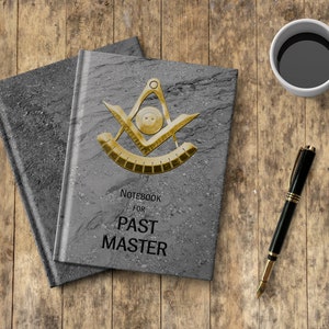 Freemasonry Notebook for Past Master Officers – Masonic Symbol Journal for Lodge Members, Perfect Freemasonry Gift