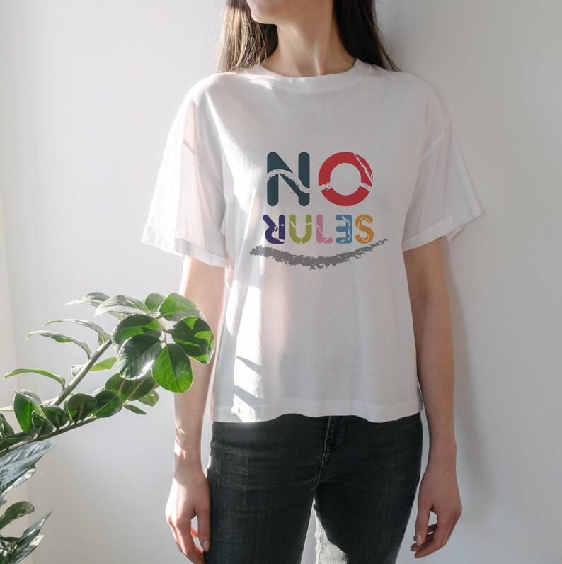 No Rules T-shirt | Funny No Rules sign - Unisex Heavy Cotton Tee, funny t-shirt for everyone